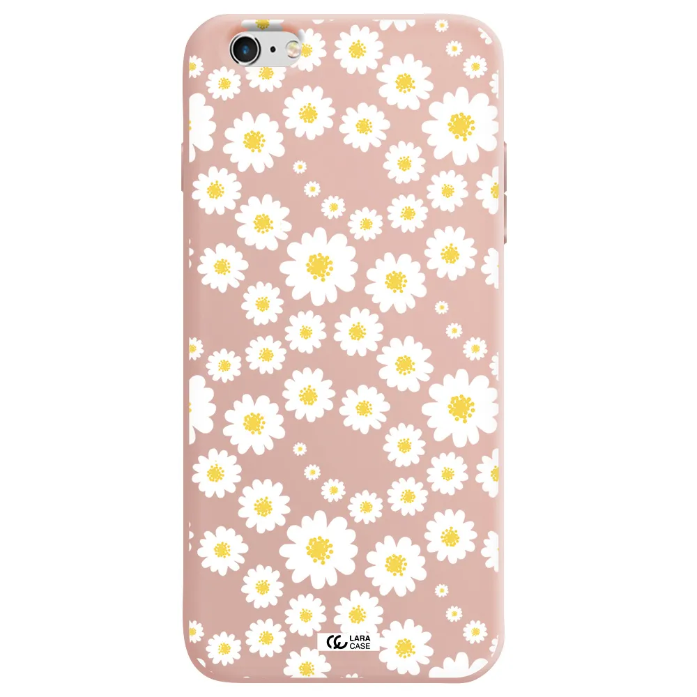 Papatia Pattern Apple iPhone 6 plus Silicone pastel pink Case