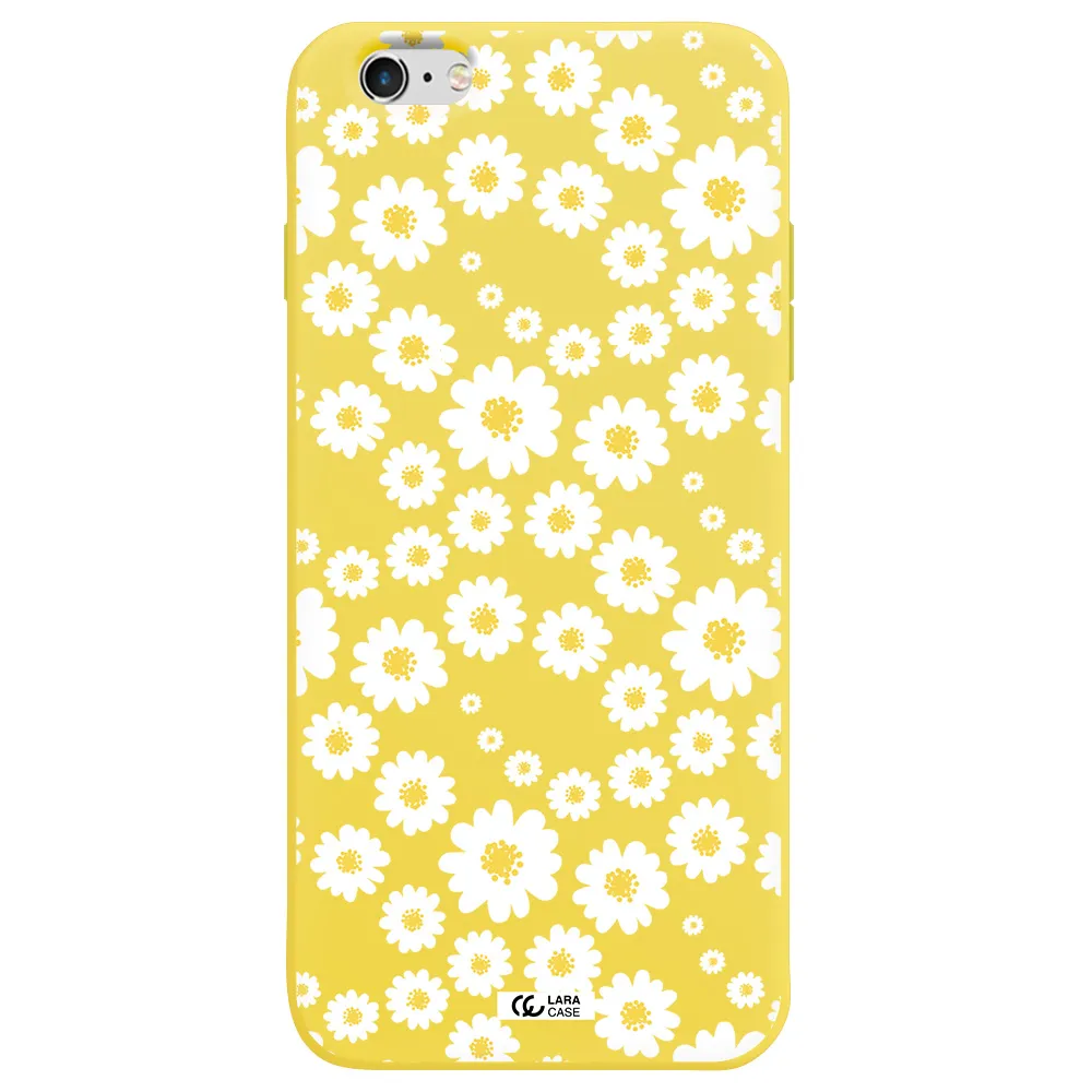 Papatia Pattern Apple iPhone 6 s plus Silicone canary yellow Case