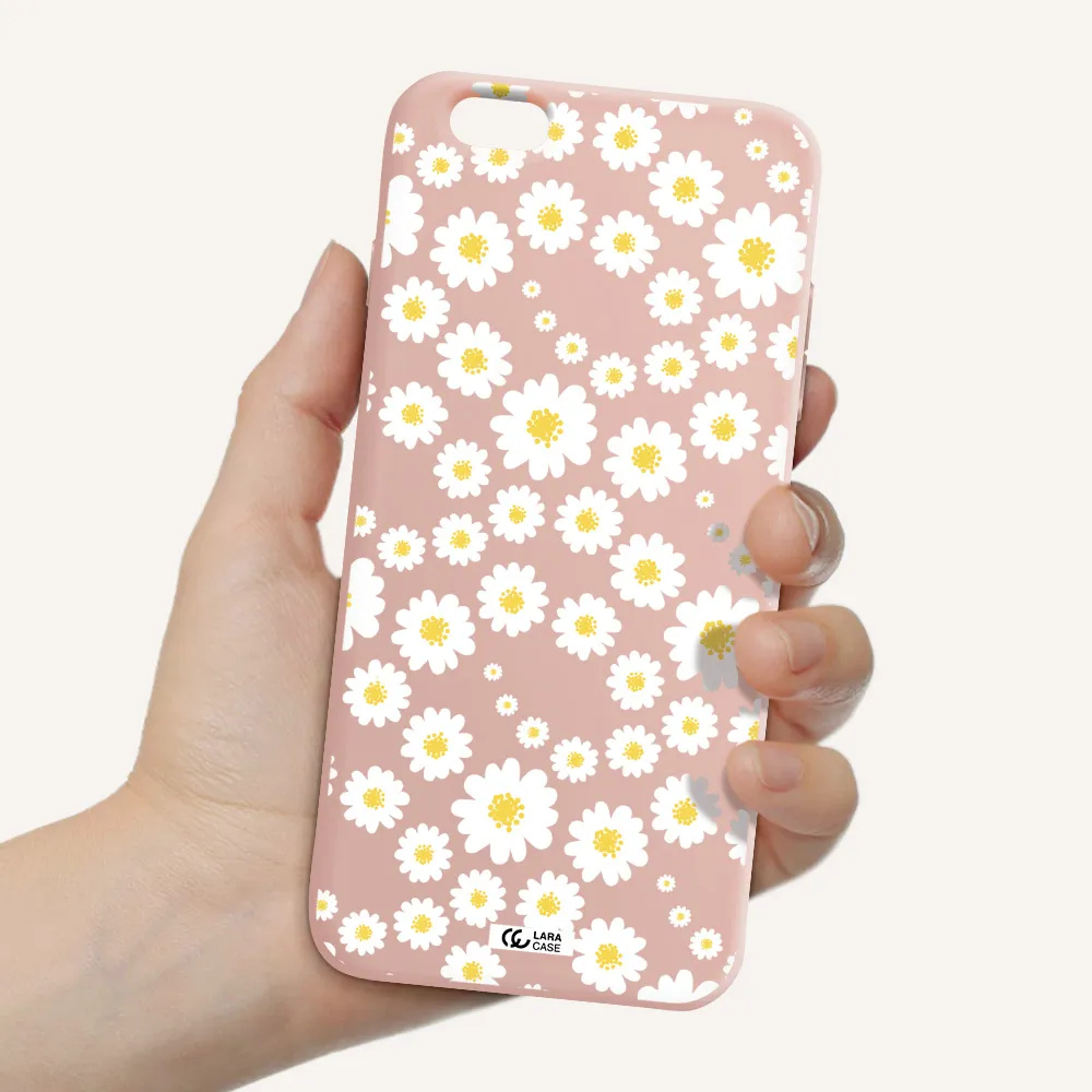 Papatia Pattern Apple iPhone 6 s plus Silicone pastel pink Case