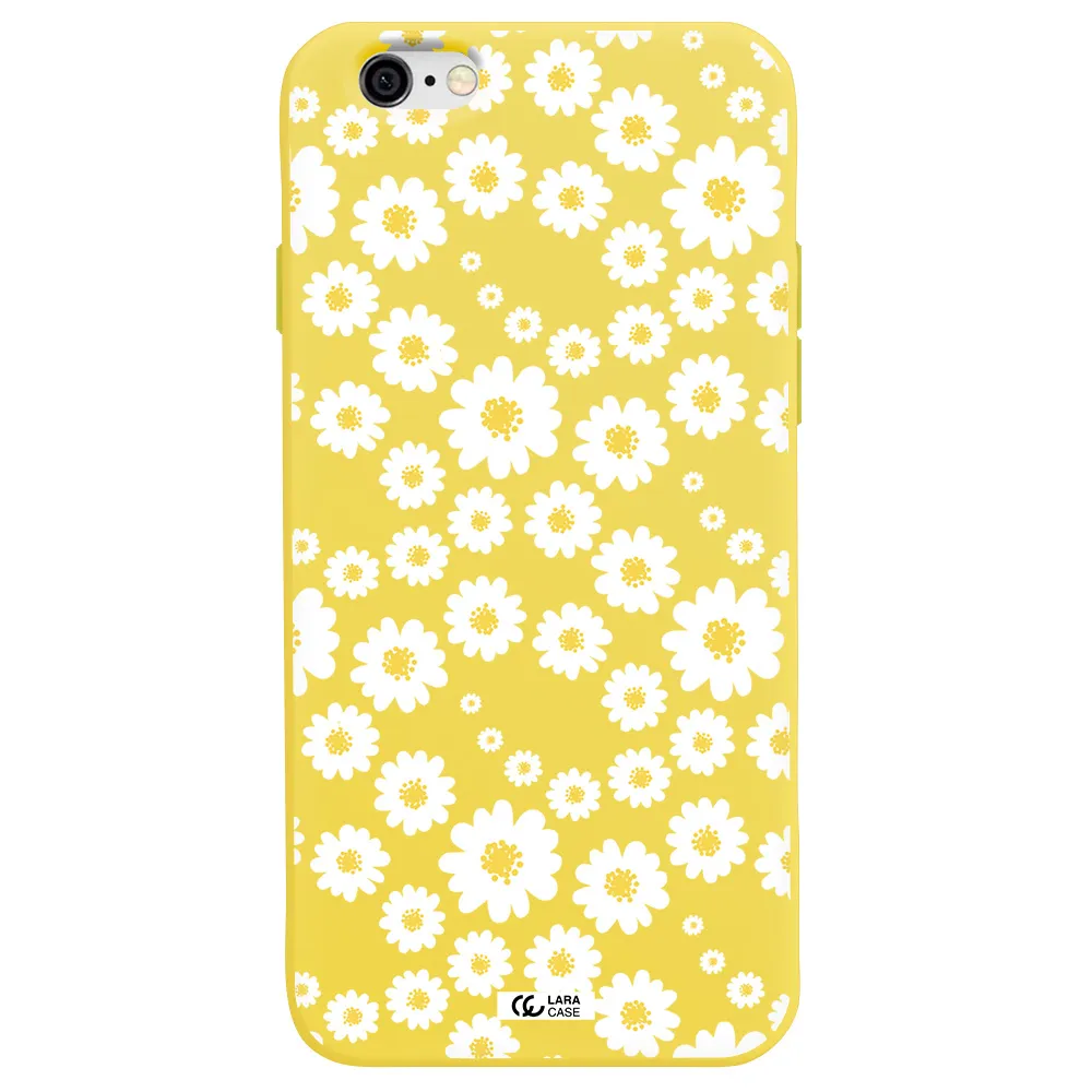 Papatia Pattern Apple iPhone 6 Silicone canary yellow Case