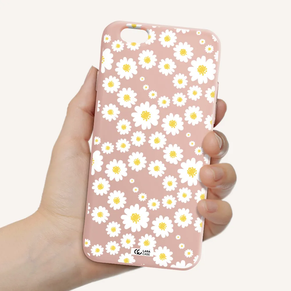 Papatia Pattern Apple iPhone 6 Silicone pastel pink Case