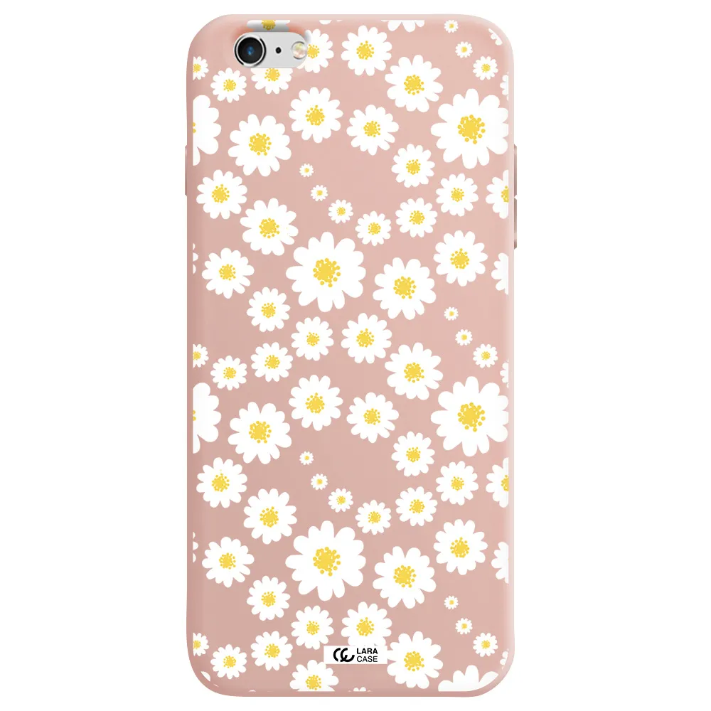 Papatia Pattern Apple iPhone 6S Silicone pastel pink Case