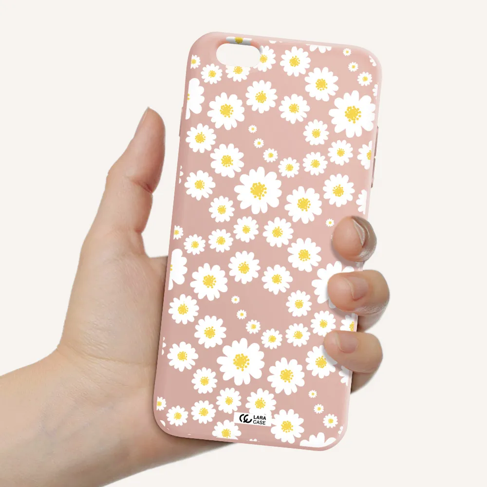 Papatia Pattern Apple iPhone 6S Silicone pastel pink Case