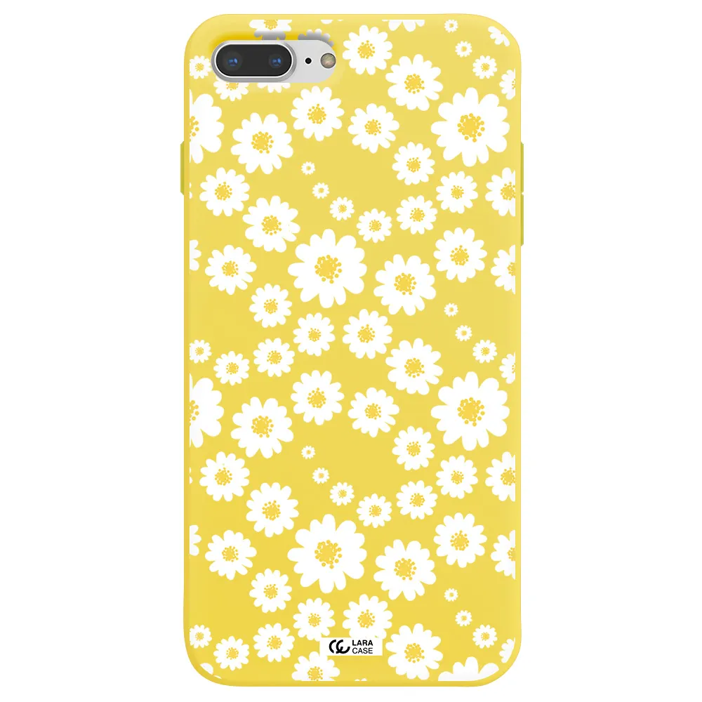 Papatia Pattern Apple iPhone 7 plus Silicone canary yellow Case