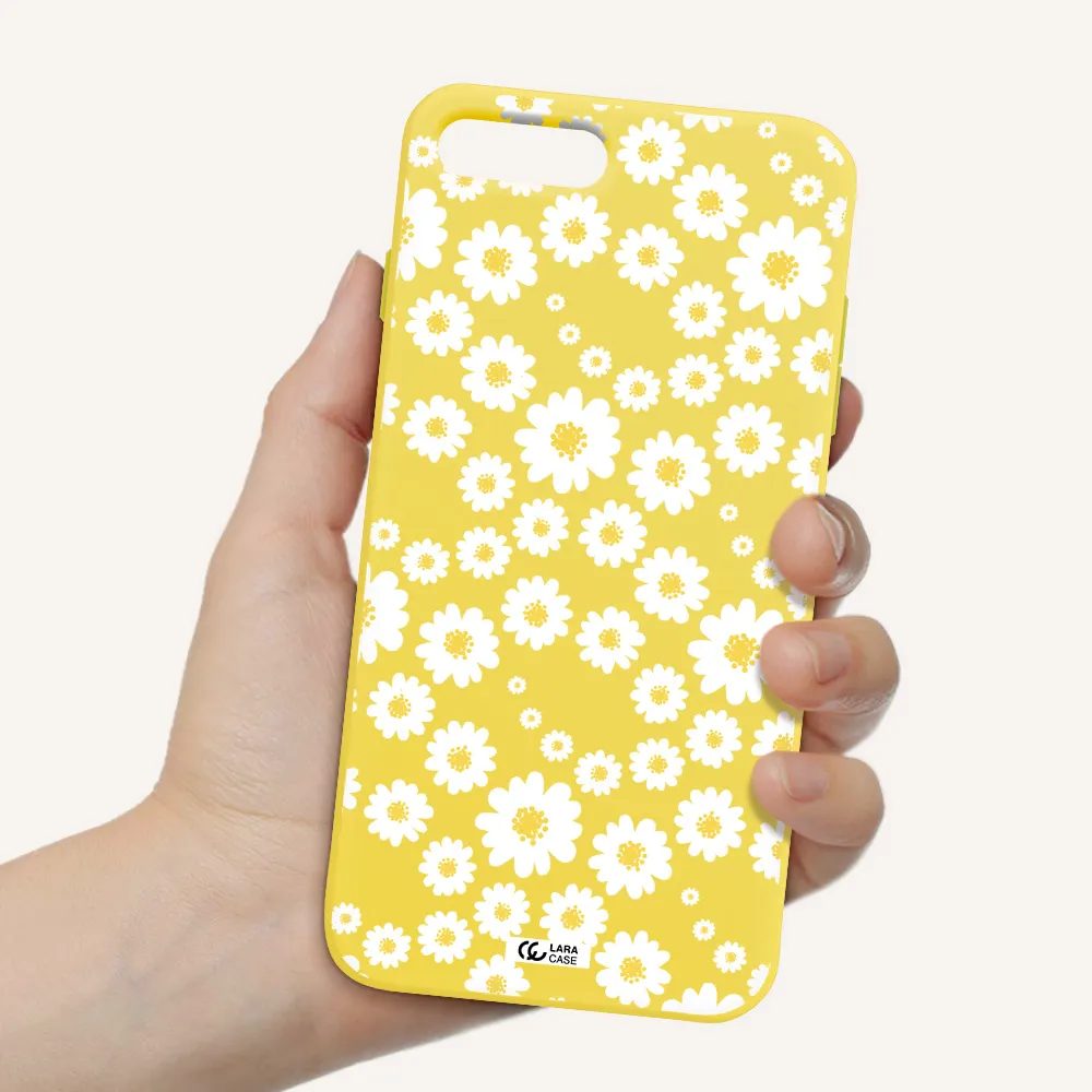 Papatia Pattern Apple iPhone 7 plus Silicone canary yellow Case