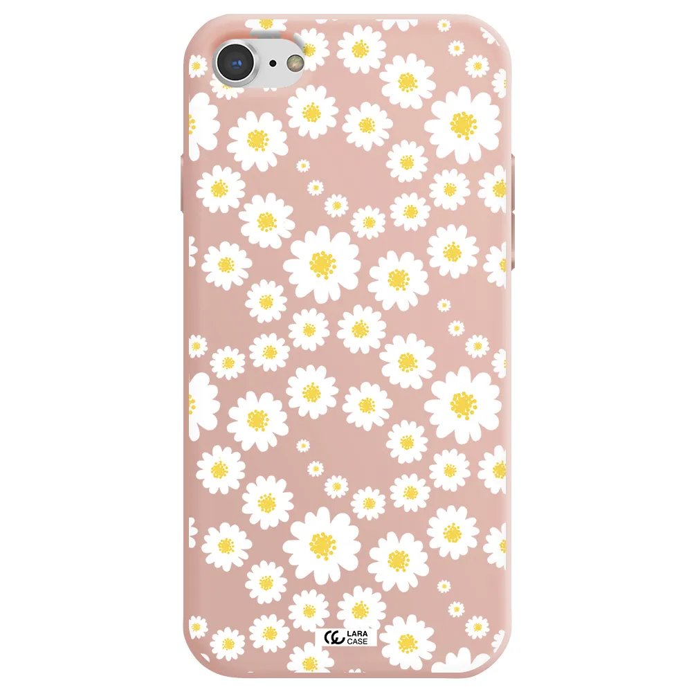 Papatia Pattern Apple iPhone 7 Silicone pastel pink Case