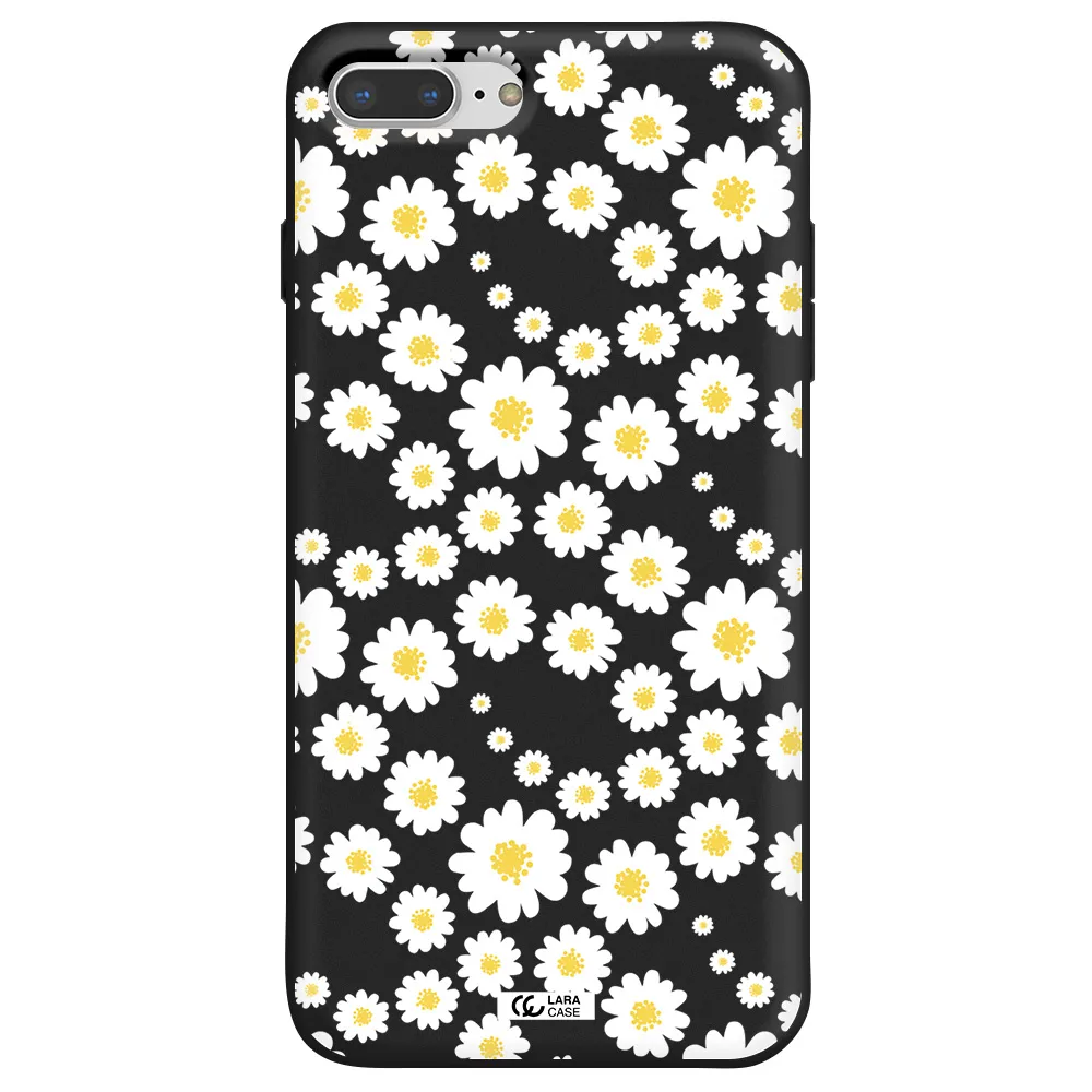 Papatia Pattern Apple iPhone 8 plus Silicone black Case