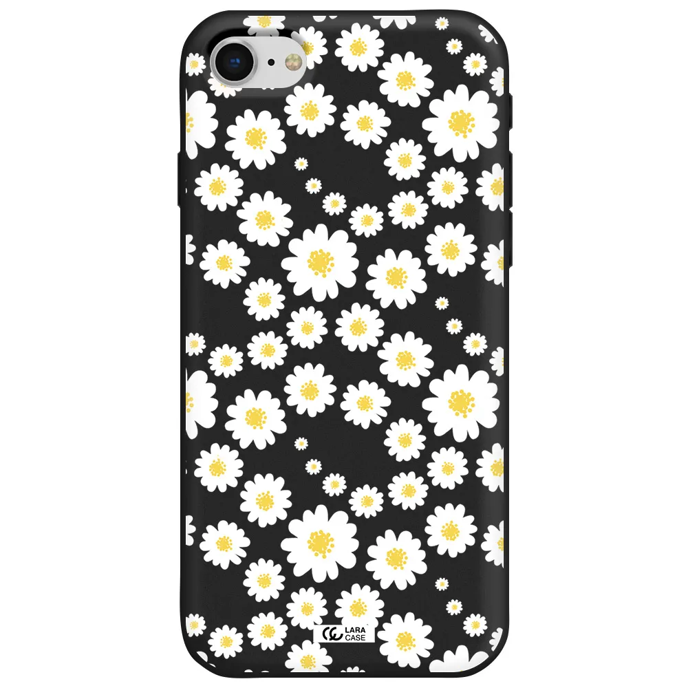 Papatia Pattern Apple iPhone se 2020 Silicone black Case