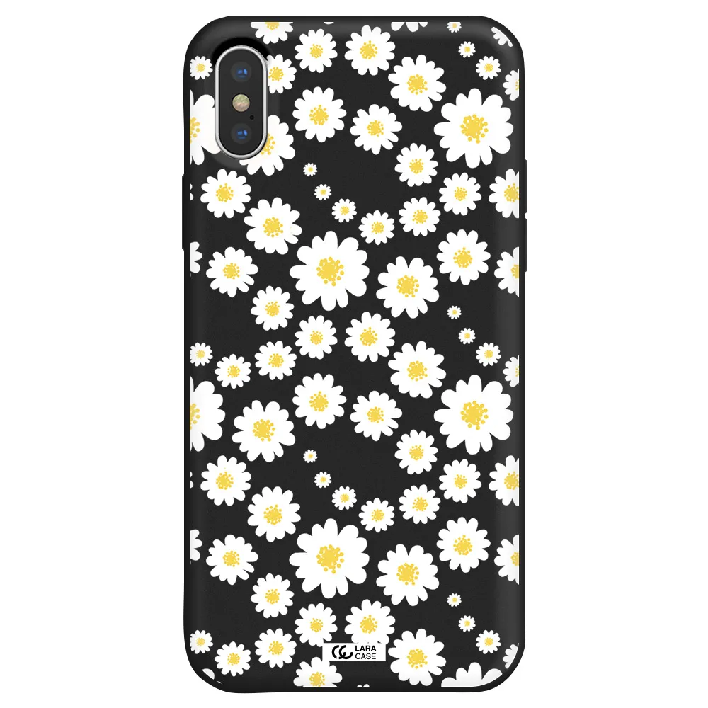Papatia Pattern Apple iPhone X Silicone black Case