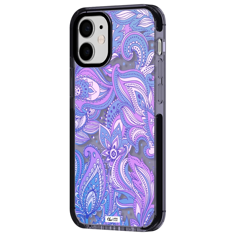 Purple Paisley Apple iPhone 12 mini impact Lilac Case