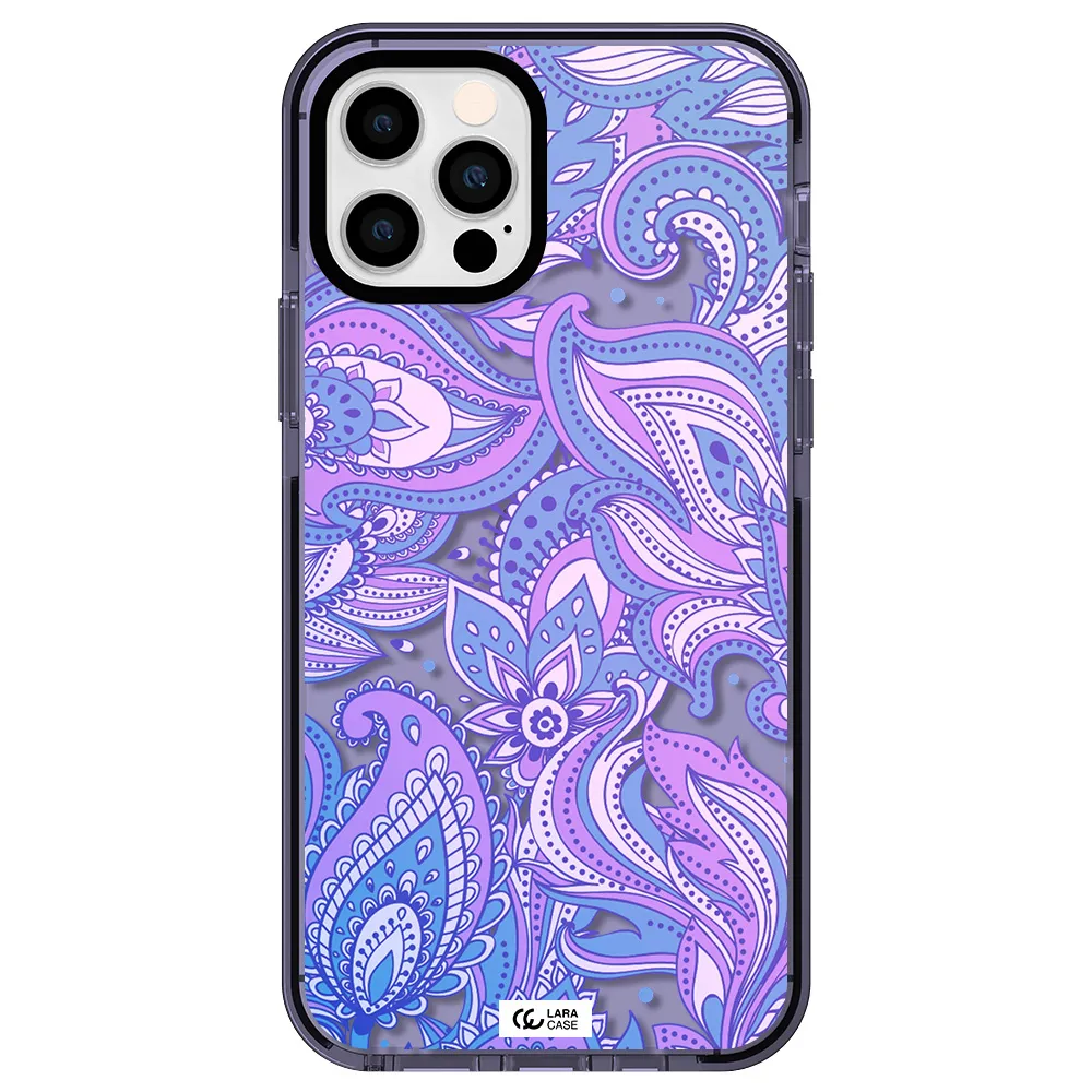 Purple Paisley Apple iPhone 12 pro impact Lilac Case