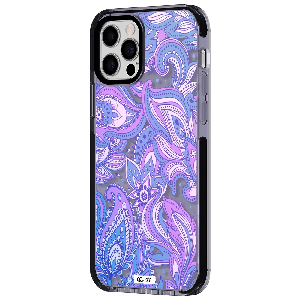 Purple Paisley Apple iPhone 12 pro impact Lilac Case
