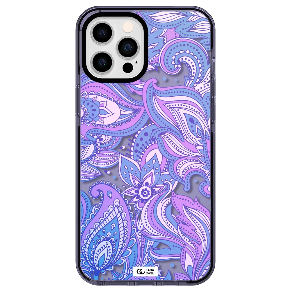 Purple Paisley Apple iPhone 12 pro max impact Lilac Case