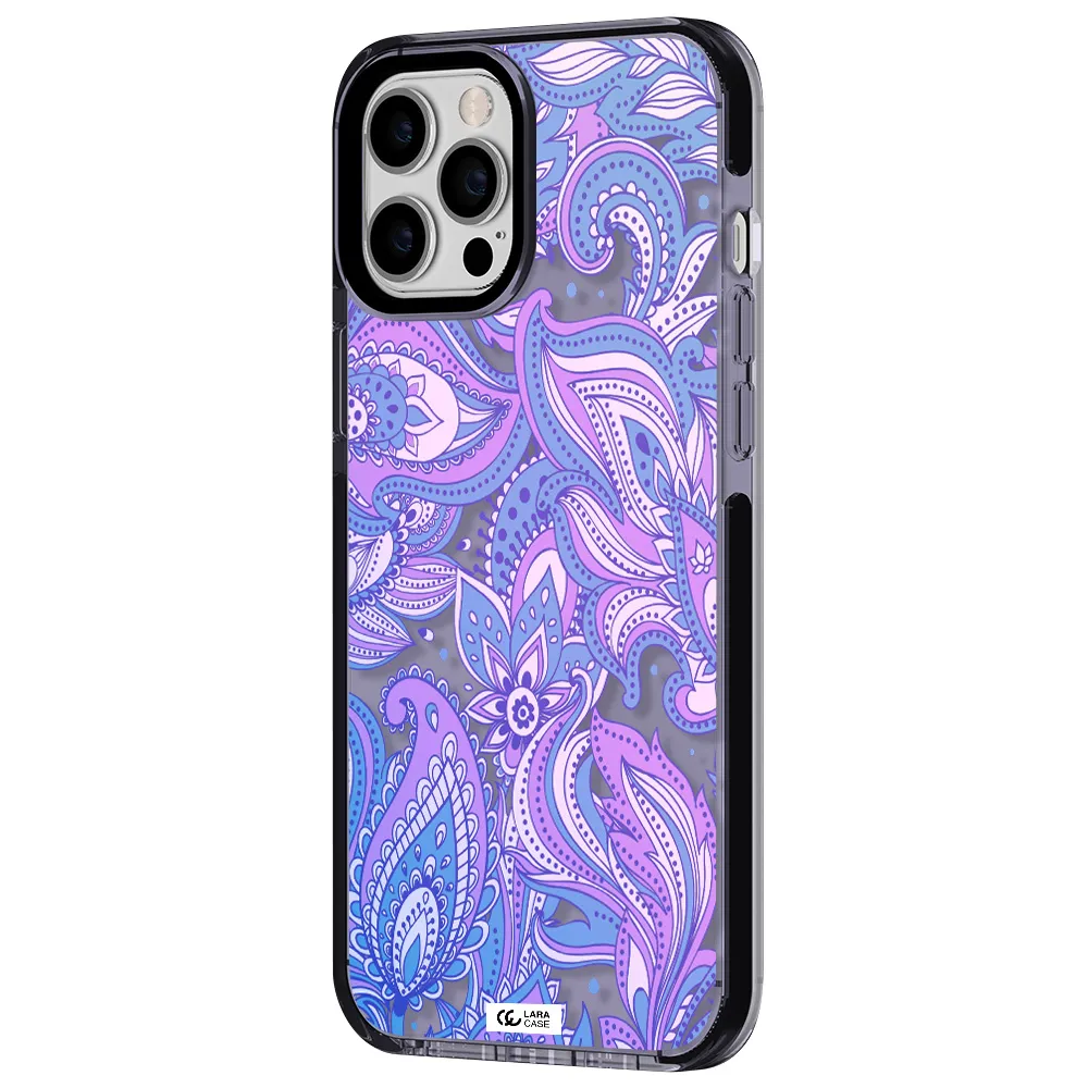 Purple Paisley Apple iPhone 12 pro max impact Lilac Case