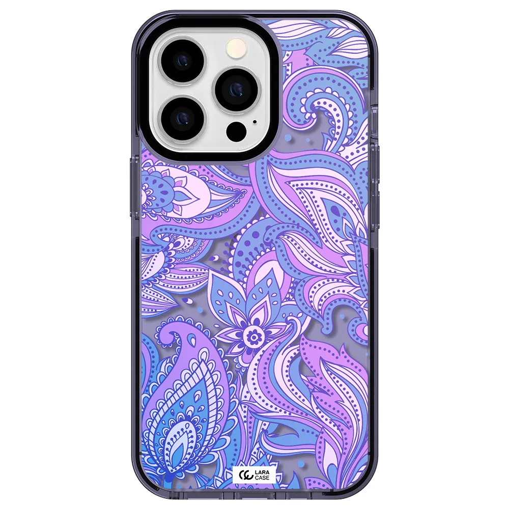Purple Paisley Apple iPhone 13 Pro impact Lilac Case