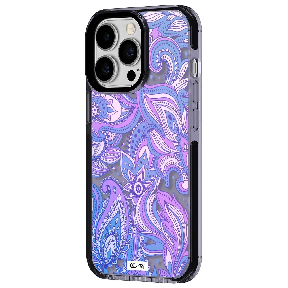 Purple Paisley Apple iPhone 13 Pro impact Lilac Case