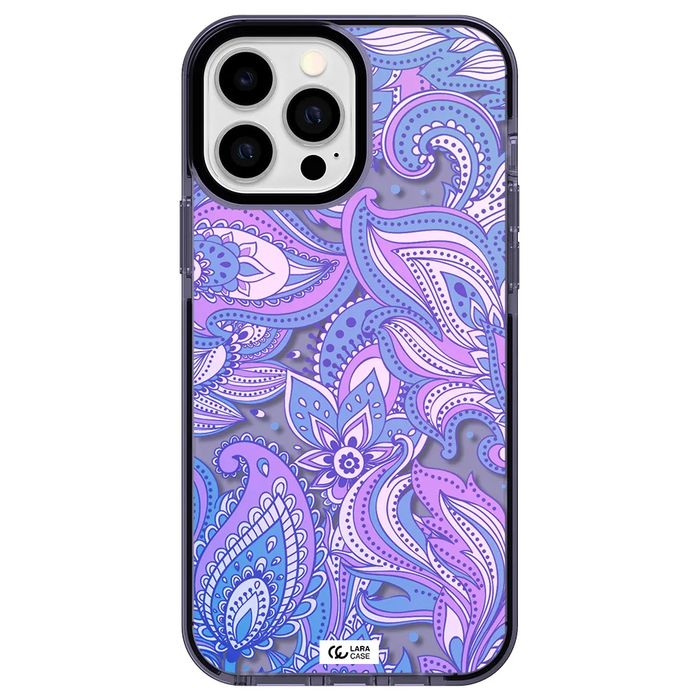 Purple Paisley Apple iPhone 13 Pro Max impact Lilac Case