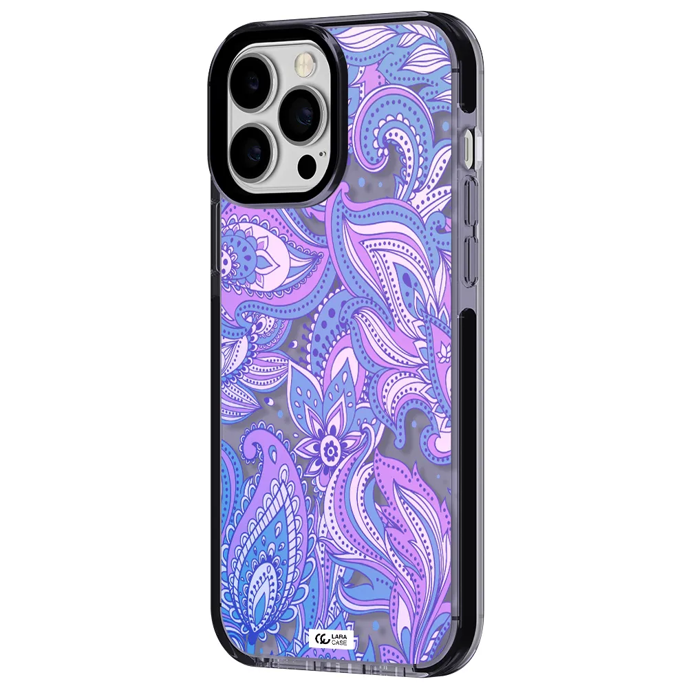 Purple Paisley Apple iPhone 13 Pro Max impact Lilac Case