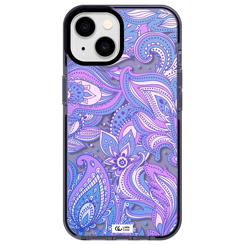 Purple Paisley Apple iPhone 14 impact Lilac Case
