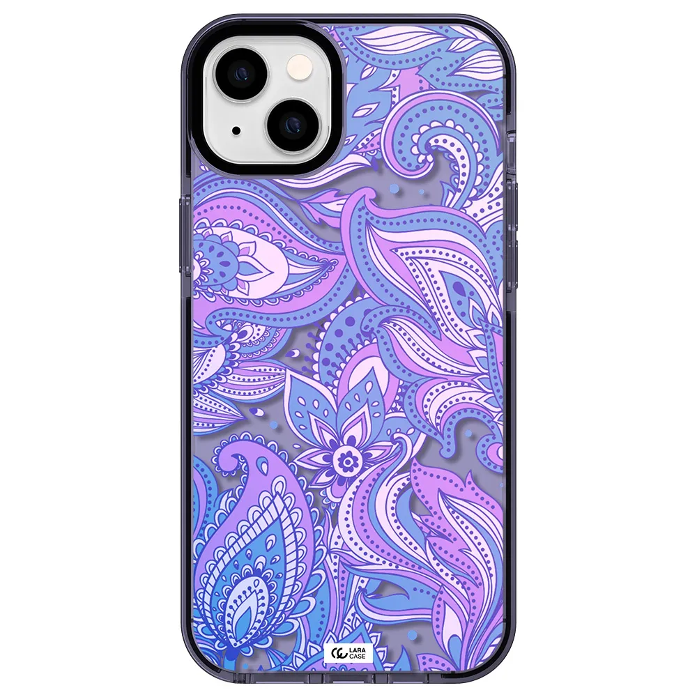 Purple Paisley Apple iPhone 14 plus impact Lilac Case