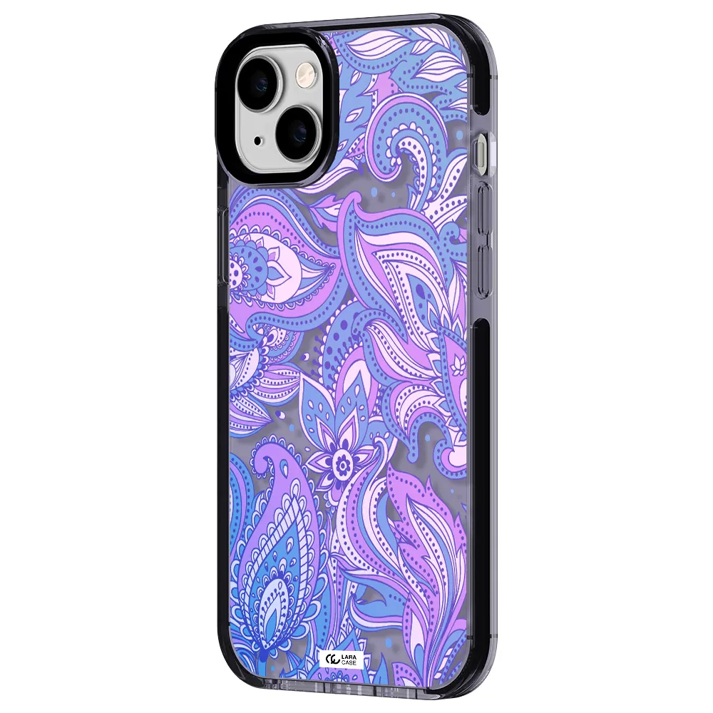 Purple Paisley Apple iPhone 14 plus impact Lilac Case