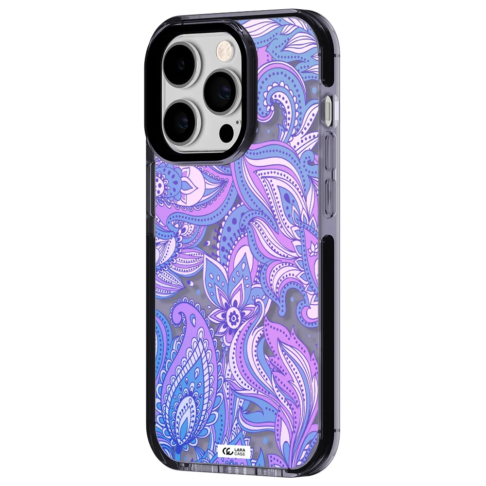 Purple Paisley Apple iPhone 14 pro impact Lilac Case