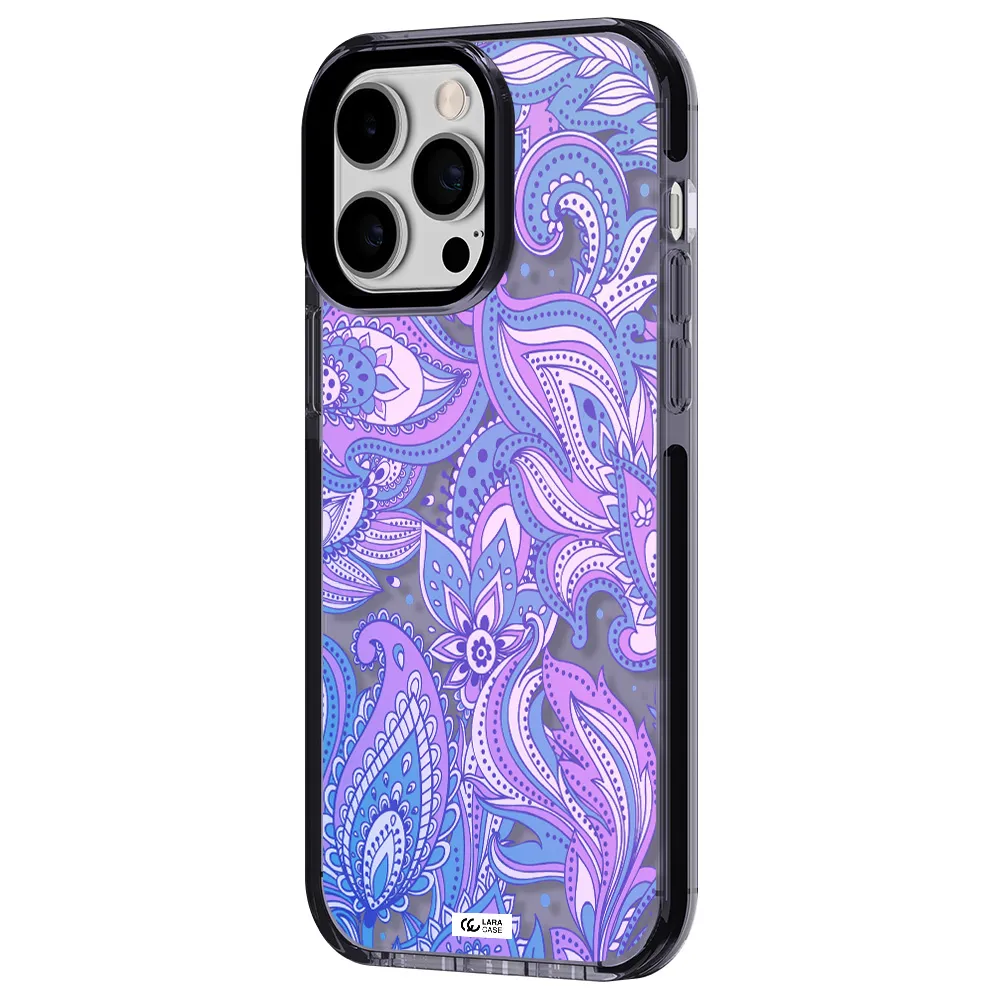Purple Paisley Apple iPhone 15 Pro impact Lilac Case