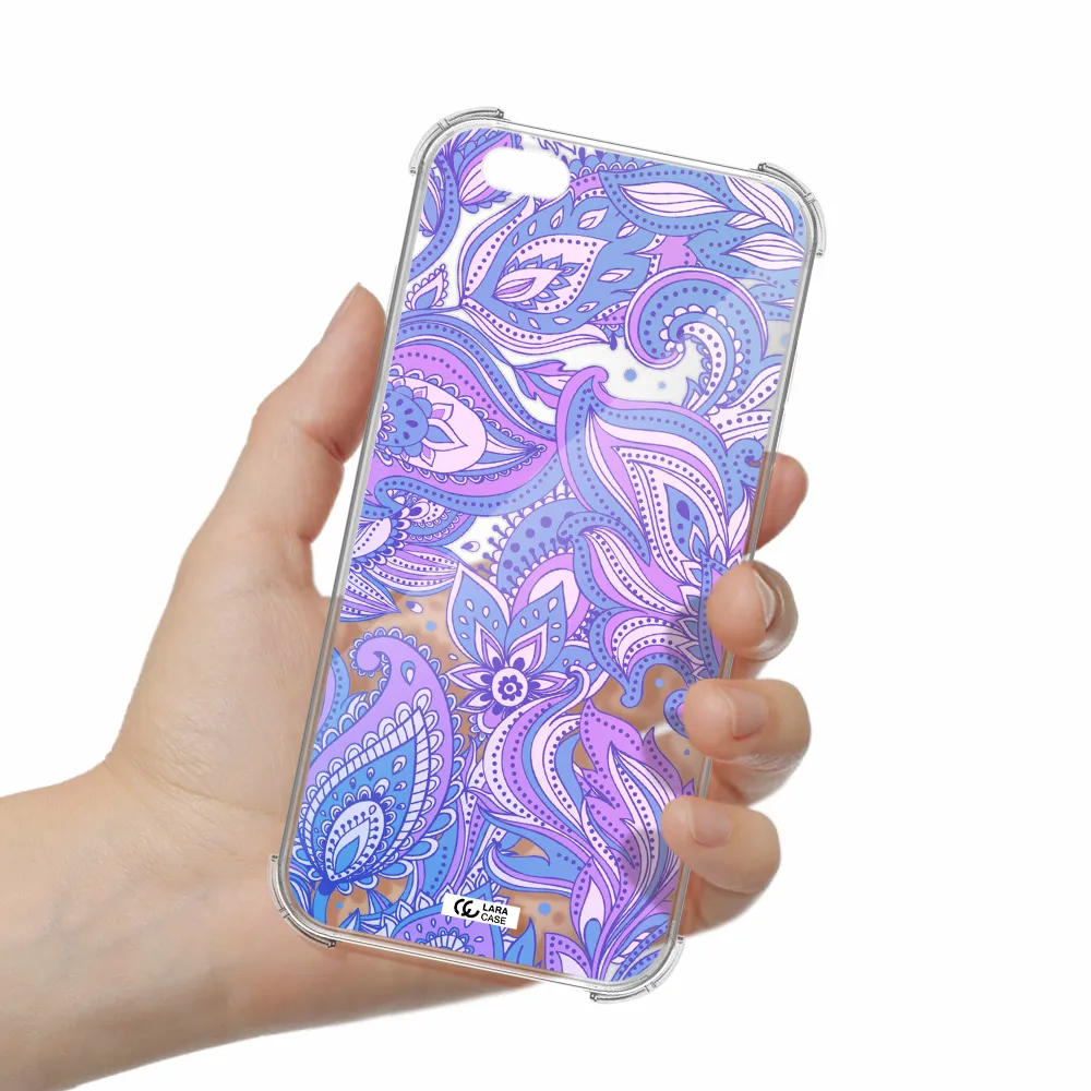 Purple Paisley Apple iPhone 6S Clear PC Case