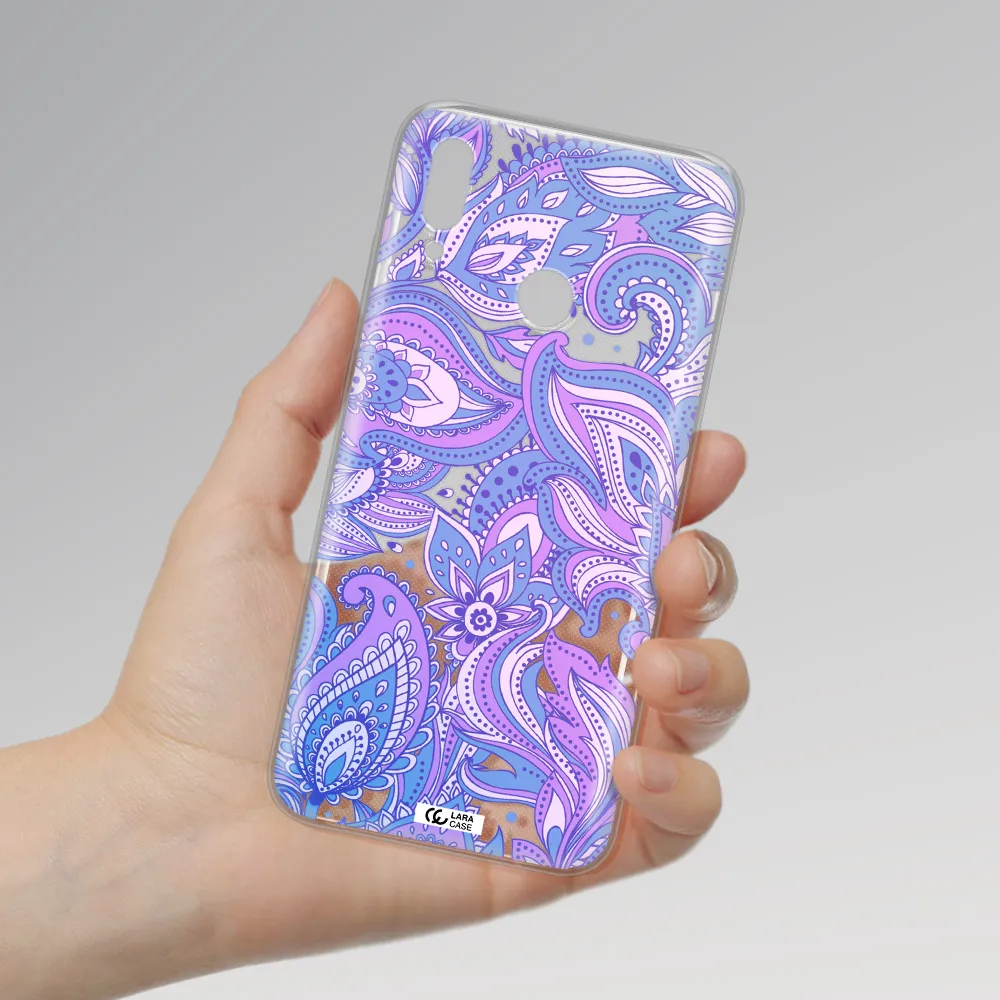 Purple Paisley Huawei P Smart 2019 Clear TPU Case