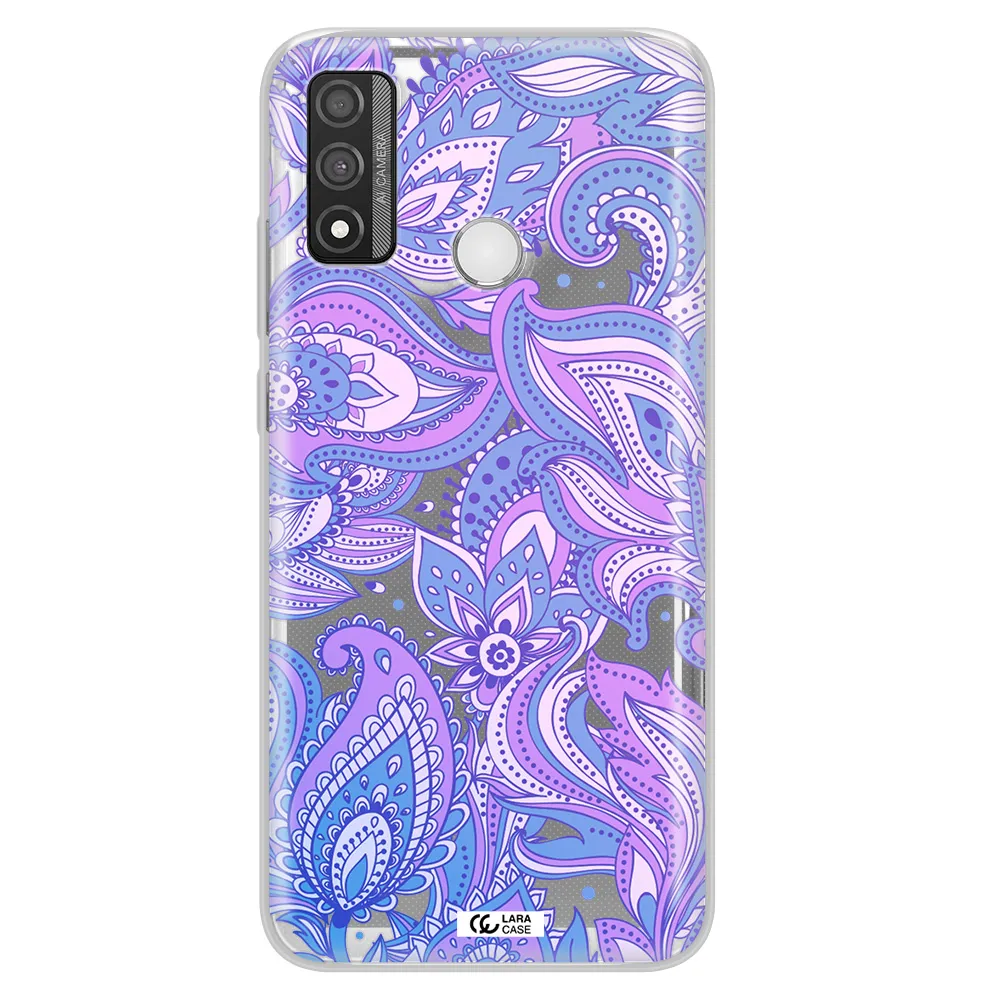 Purple Paisley Huawei P Smart 2020 Clear TPU Case
