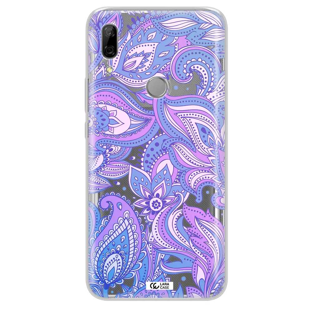 Purple Paisley Huawei P Smart Z Clear TPU Case