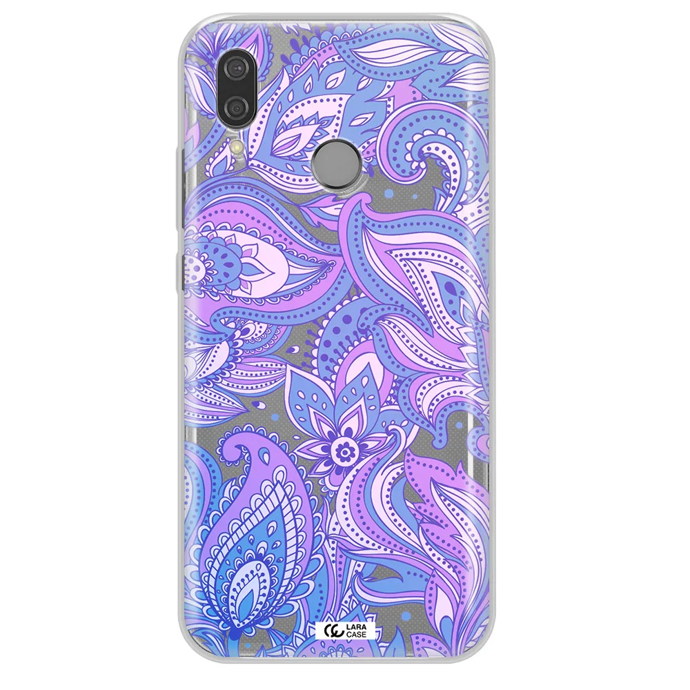 Purple Paisley Huawei P20 Lite Clear TPU Case