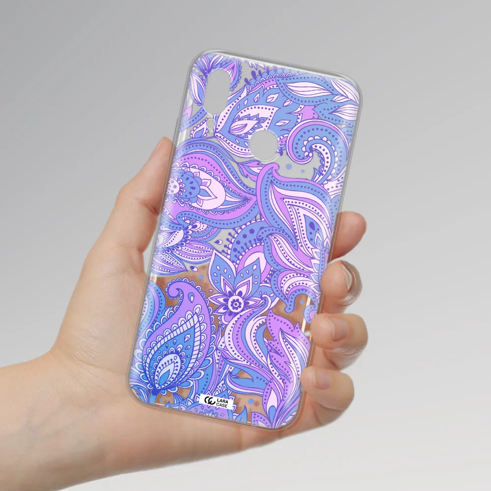 Purple Paisley Huawei P20 Lite Clear TPU Case