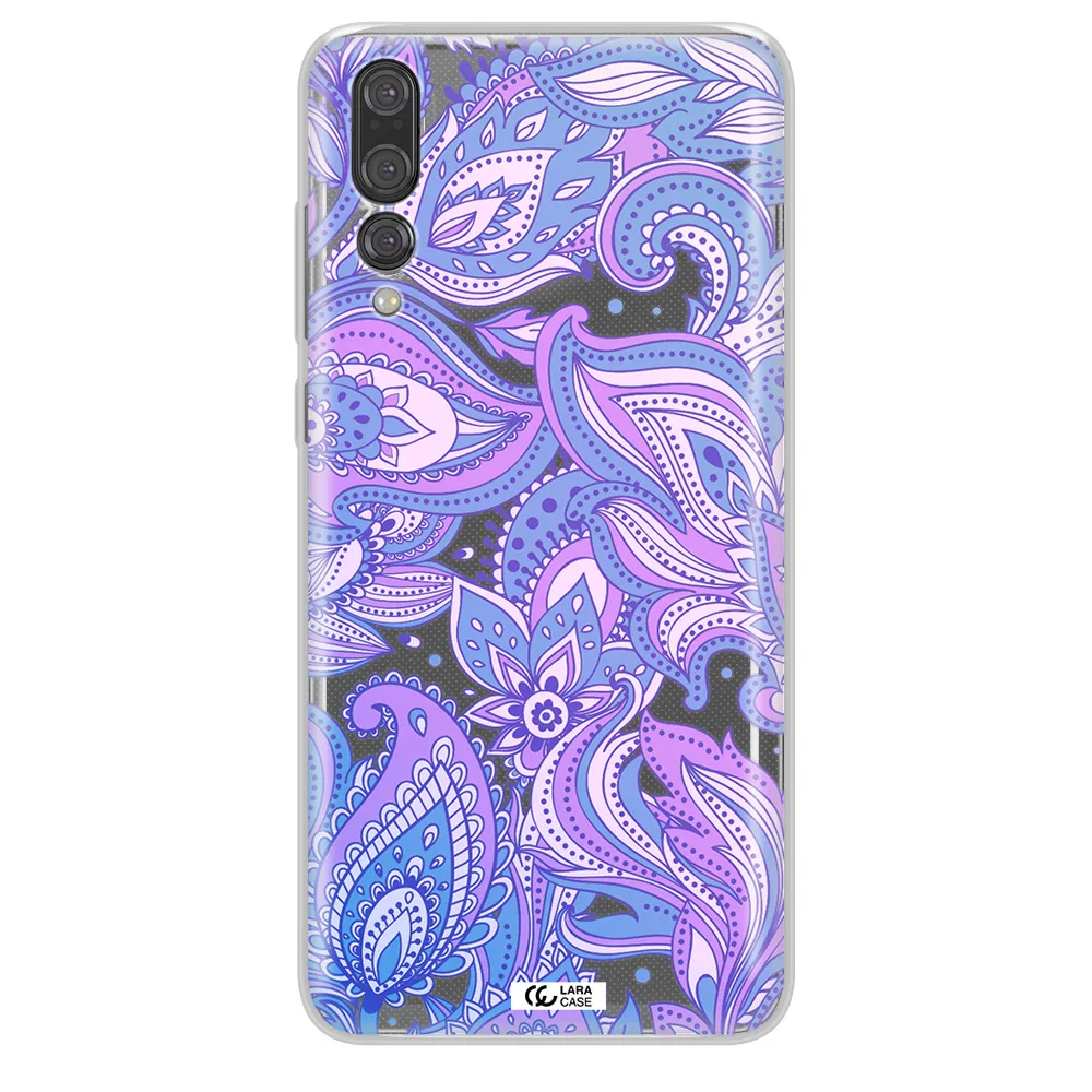 Purple Paisley Huawei P20 Pro Clear TPU Case