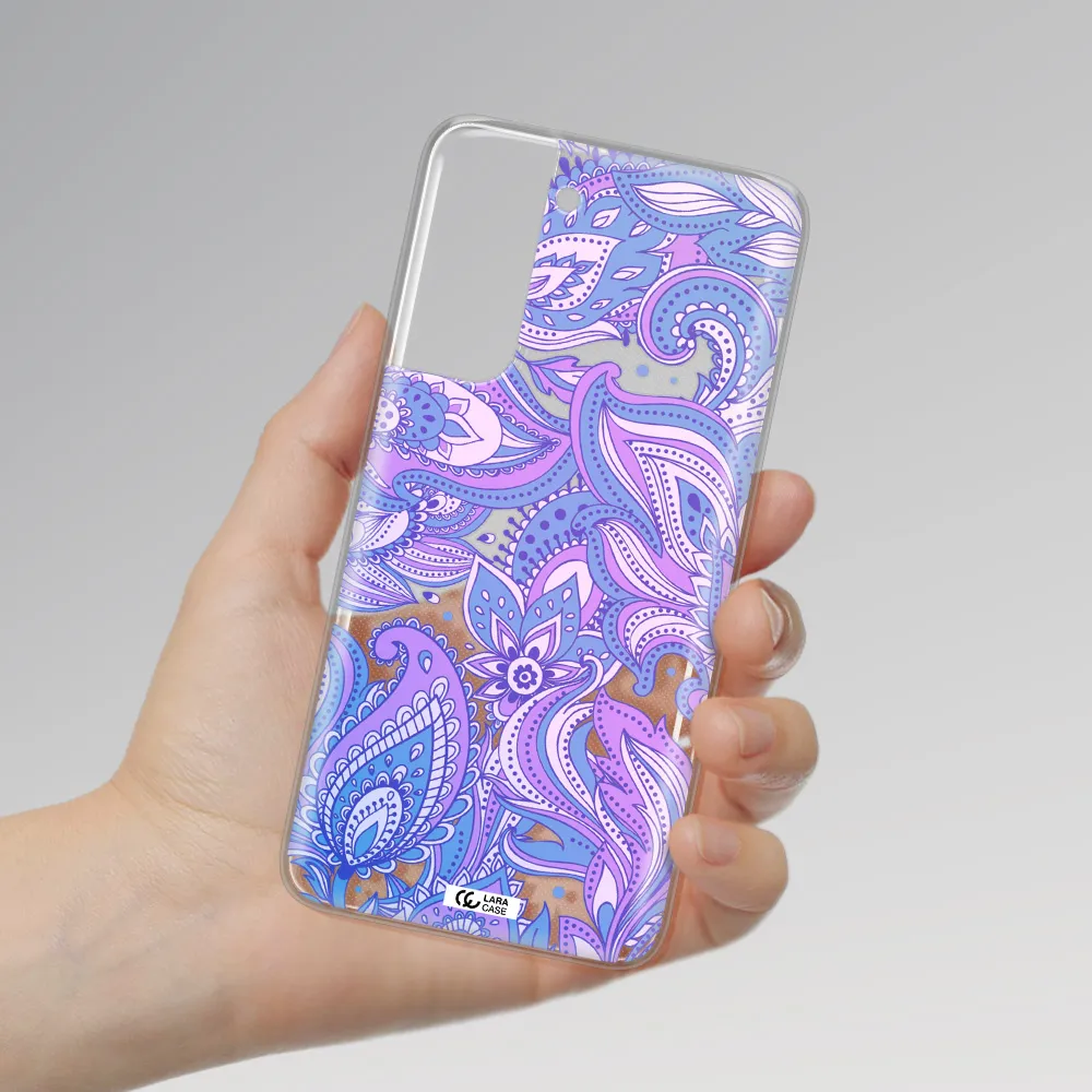 Purple Paisley Samsung A21 Fe Clear TPU Case