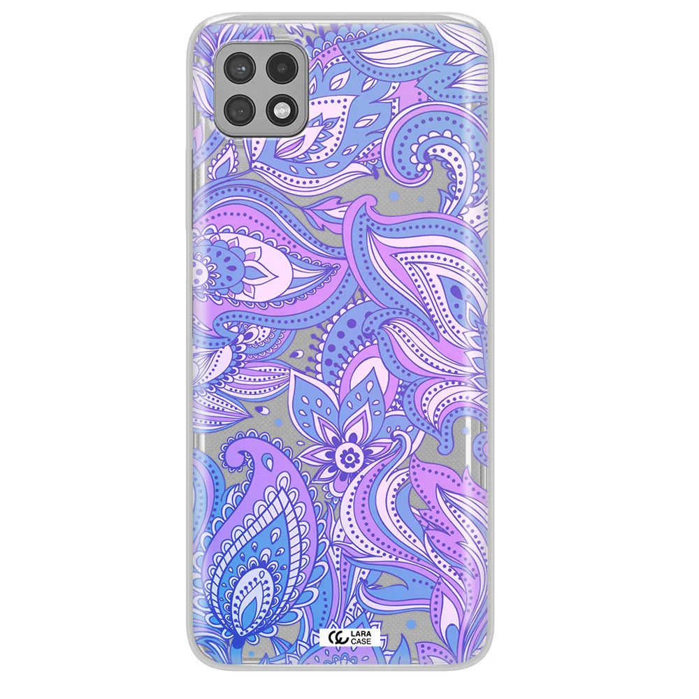 Purple Paisley Samsung A22 5g Clear TPU Case