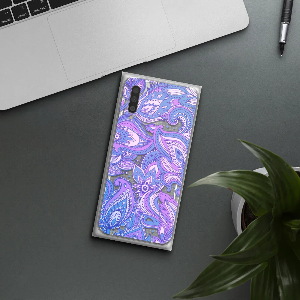 Purple Paisley Samsung A50S Clear Tpu Case