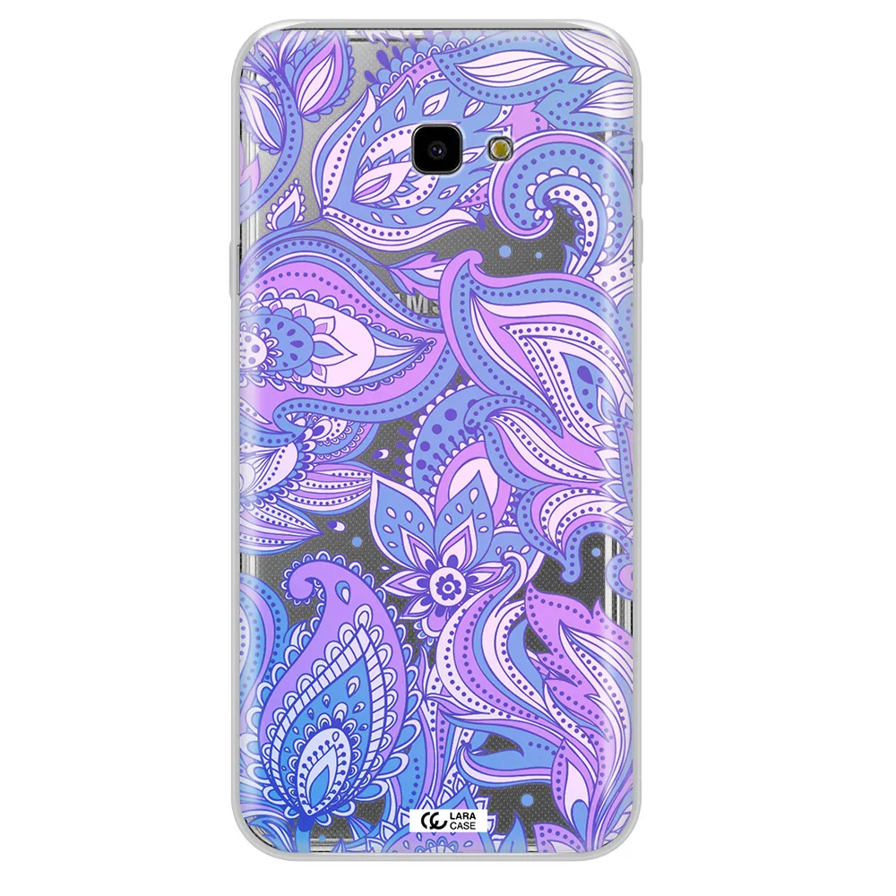 Purple Paisley Samsung J4 Plus Clear TPU Case