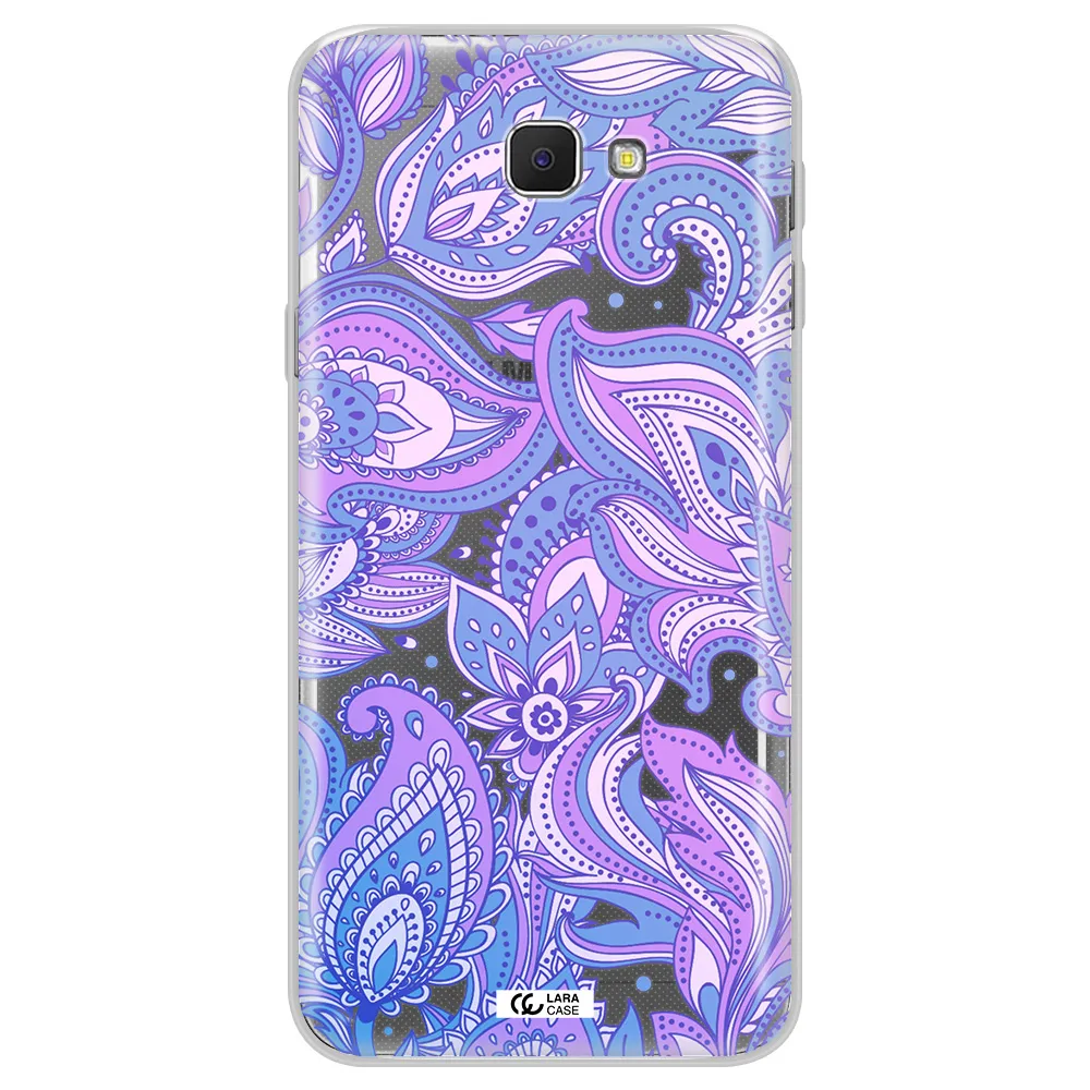 Purple Paisley Samsung J5 Prime Clear TPU Case