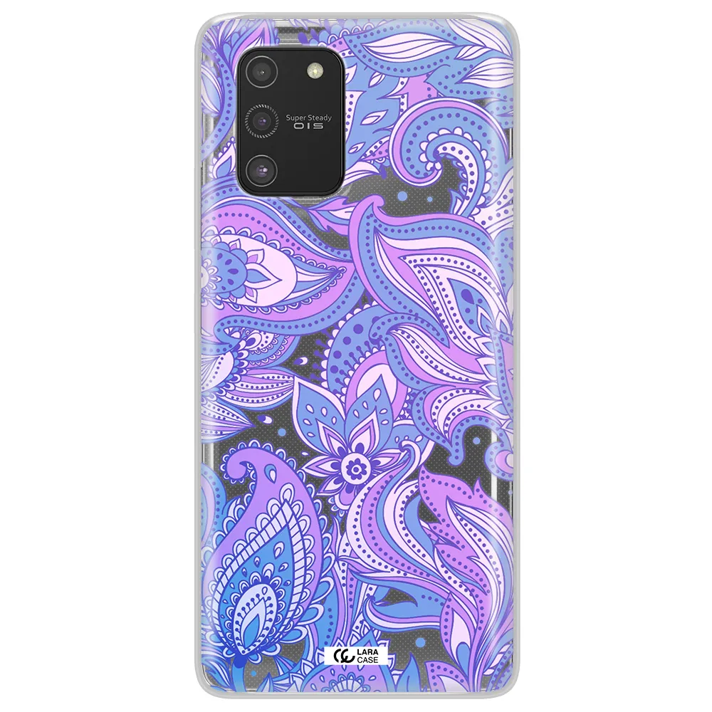 Purple Paisley Samsung S10 Lite Clear TPU Case