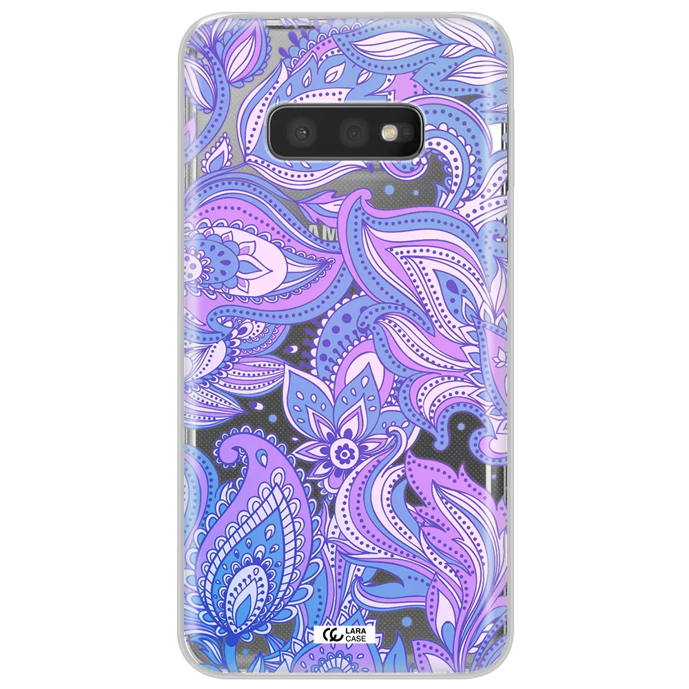 Purple Paisley Samsung S10e Clear TPU Case