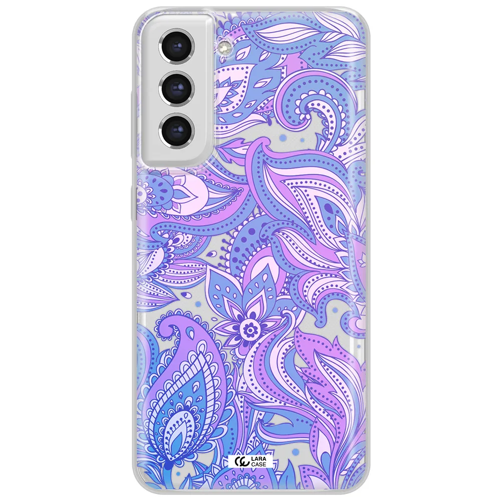Purple Paisley Samsung S21 Fe Clear Tpu Case