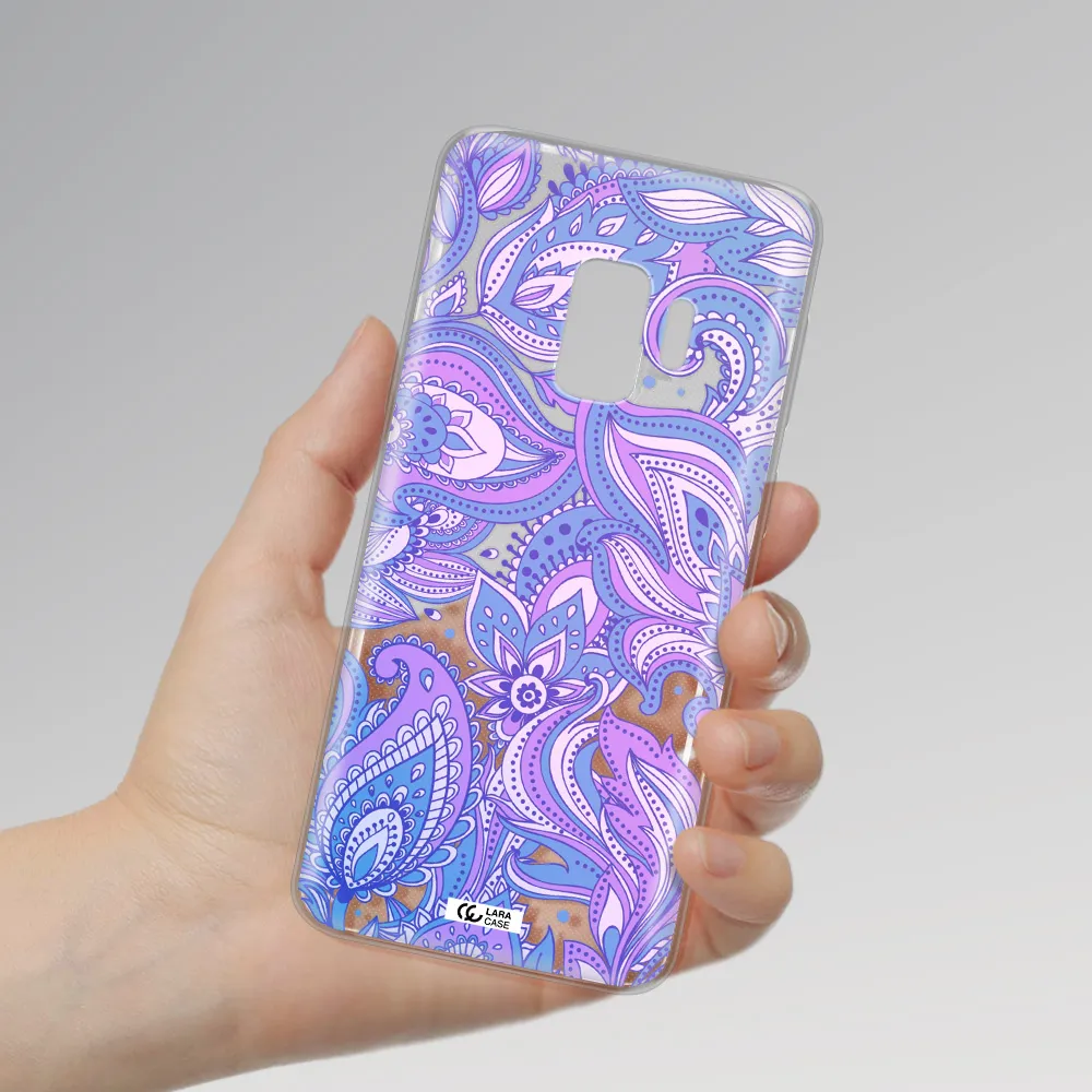 Purple Paisley Samsung S9 Clear TPU Case