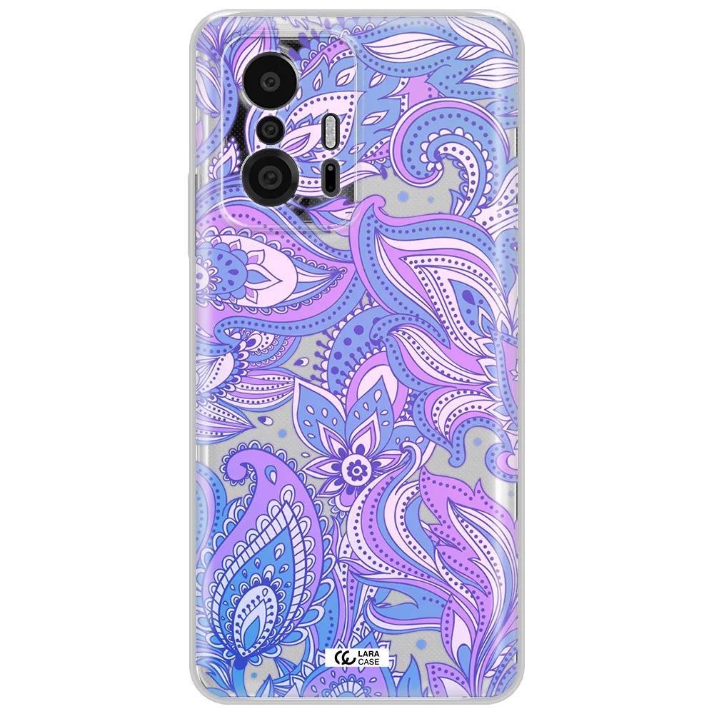Purple Paisley Xiaomi 11T Pro Clear Tpu Case