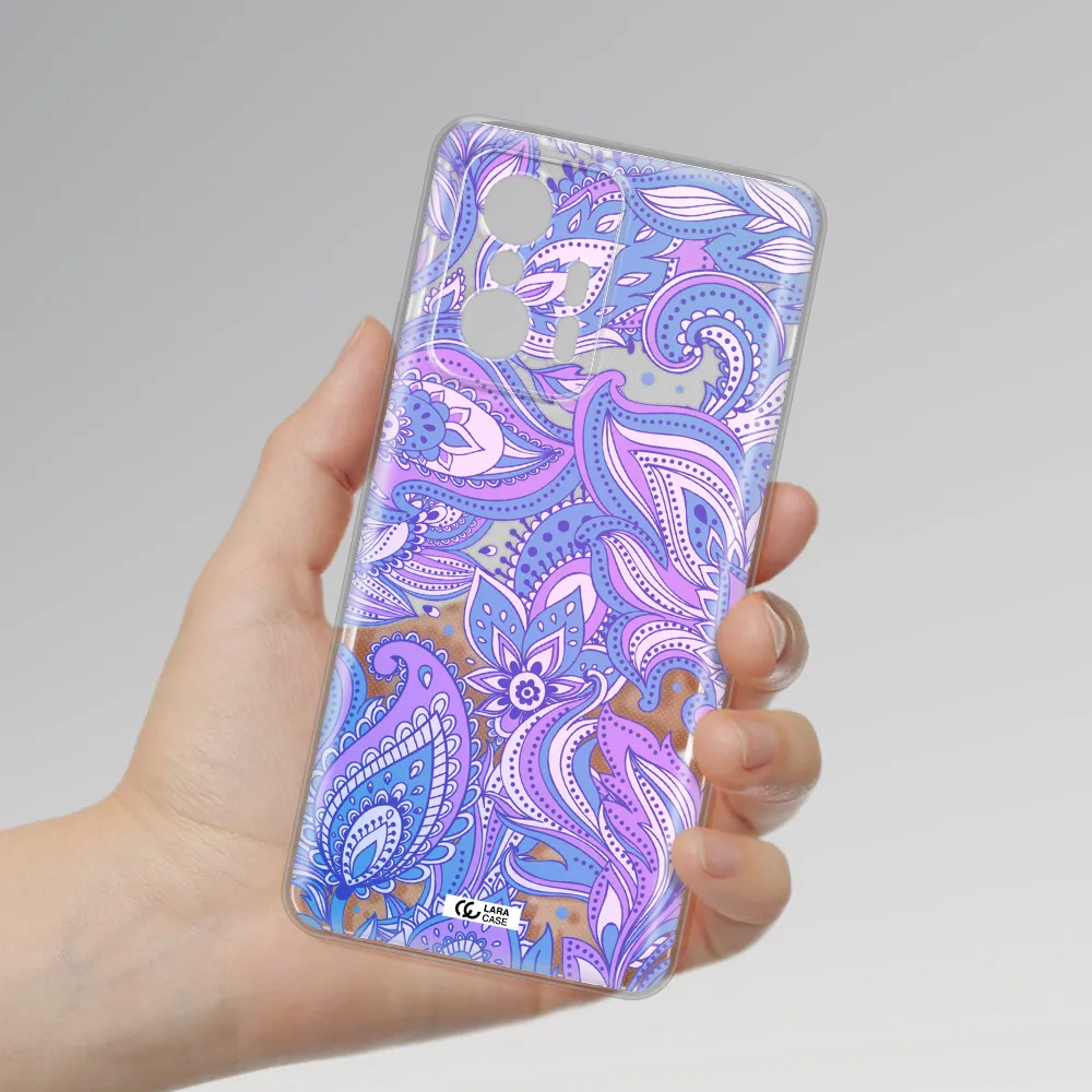 Purple Paisley Xiaomi 11T Pro Clear Tpu Case