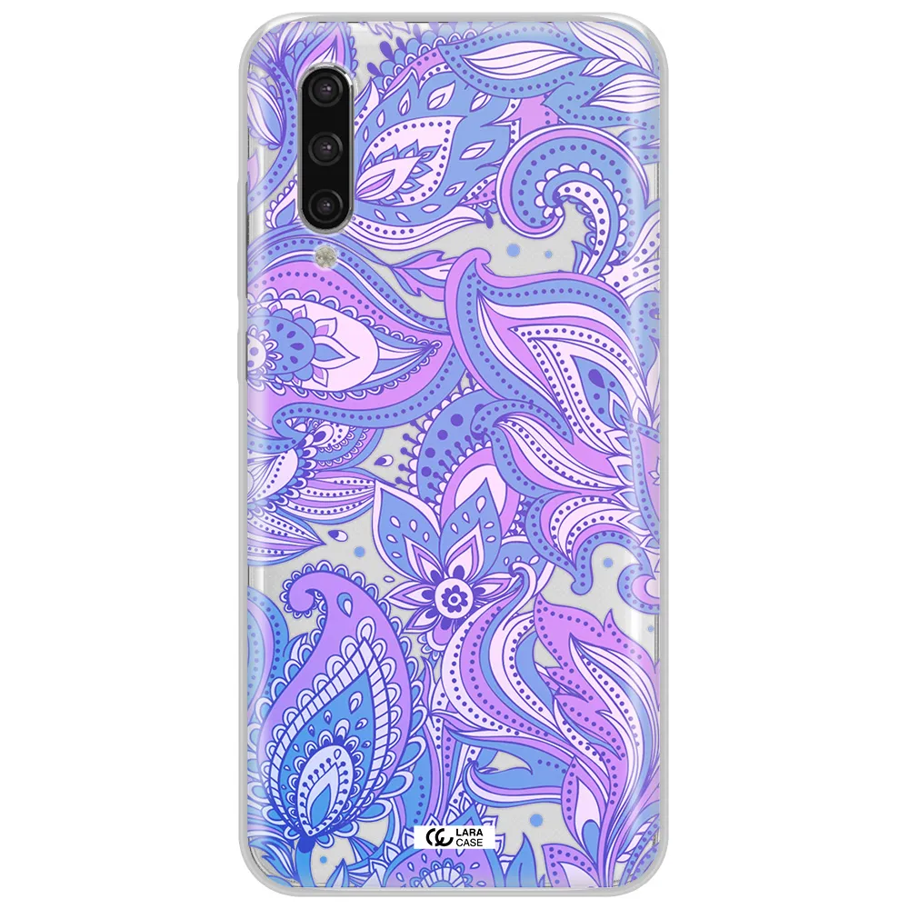 Purple Paisley Xiaomi Mi 9 Lite Clear Tpu Case