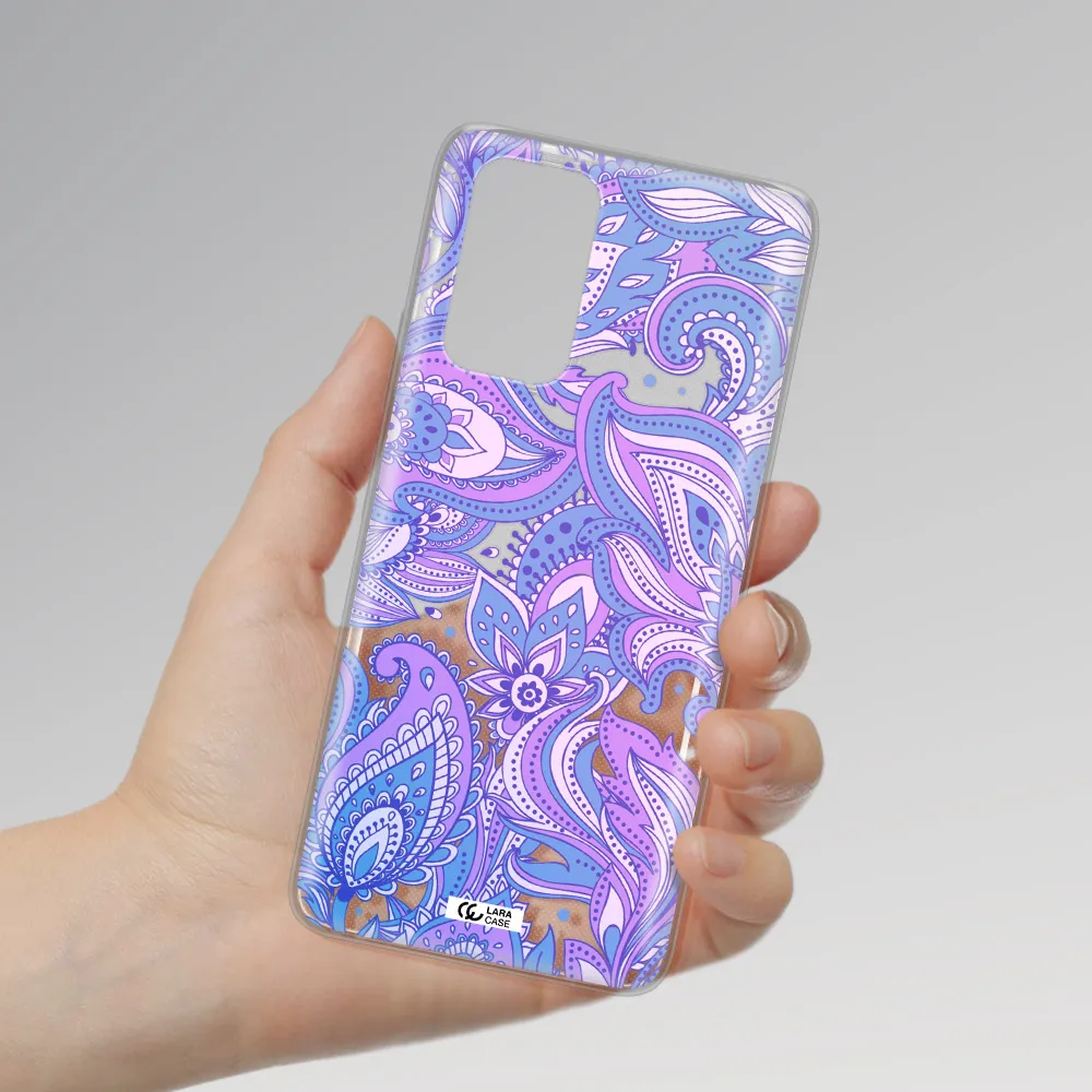 Purple Paisley Xiaomi Note 10 Pro Clear TPU Case