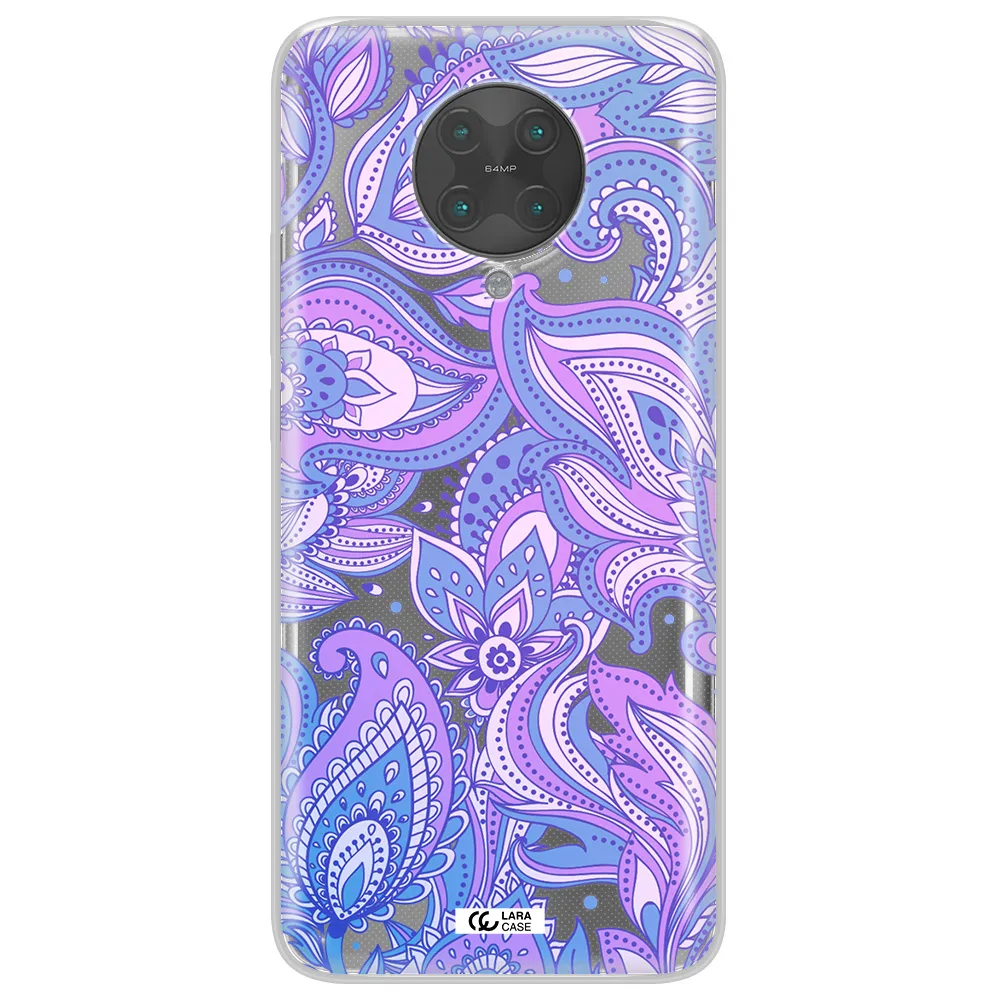 Purple Paisley Xiaomi Poco F2 Pro Clear TPU Case