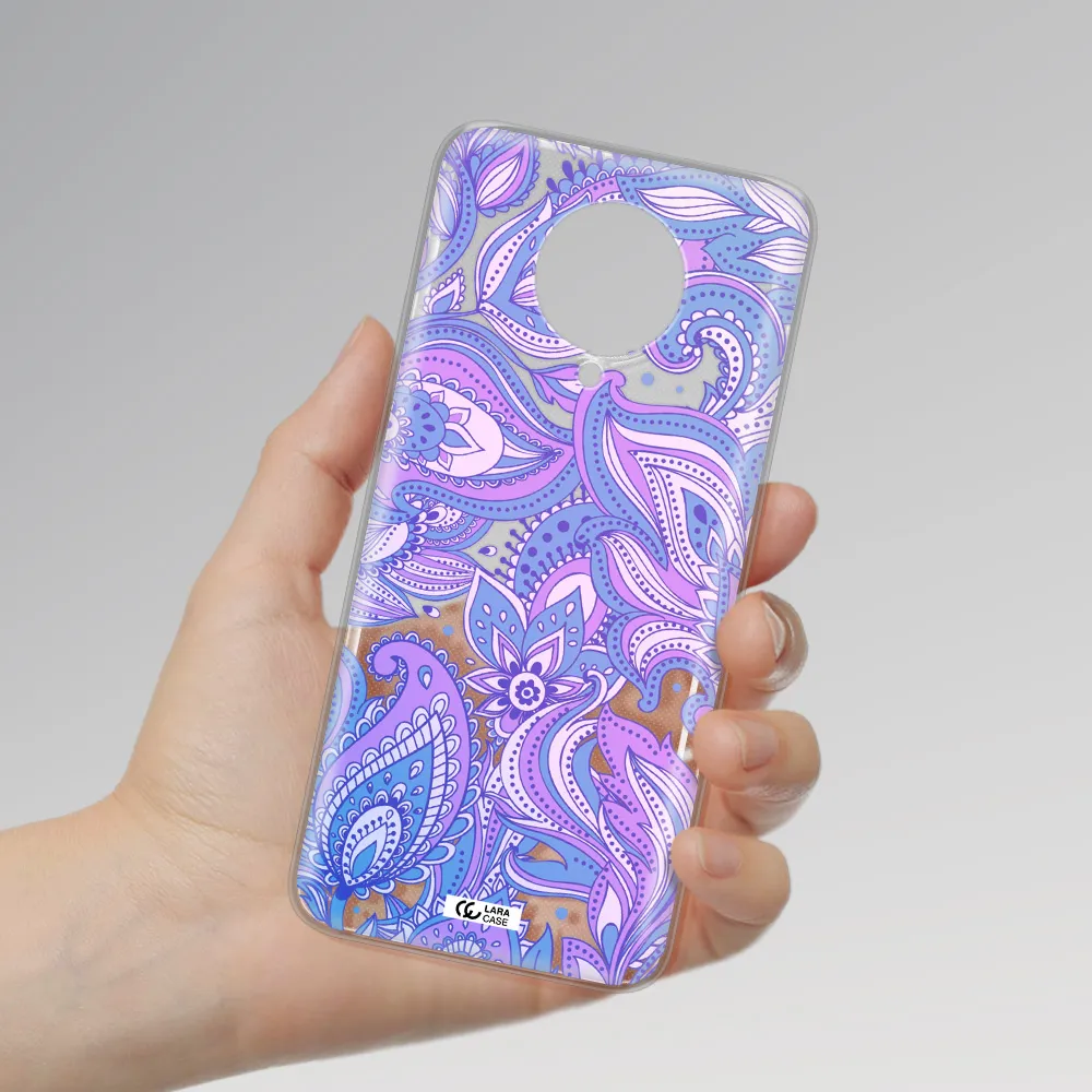 Purple Paisley Xiaomi Poco F2 Pro Clear TPU Case