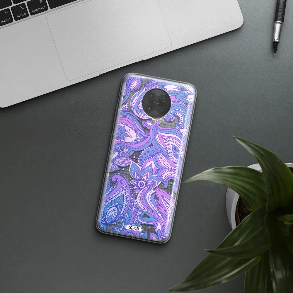 Purple Paisley Xiaomi Poco F2 Pro Clear TPU Case